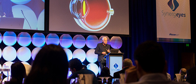 Dr Rick Wolfe speaks at the SynergEYES 2018 conference, Sydney, 30 June-1 July 2018